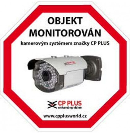 Samolepka CCTV CP-PR-34 - kamerové systémy CP PLUS   